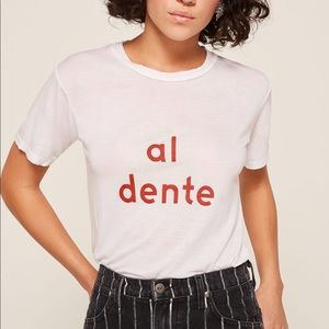 NWT Reformation Al Dente Joplin Relaxed Tee